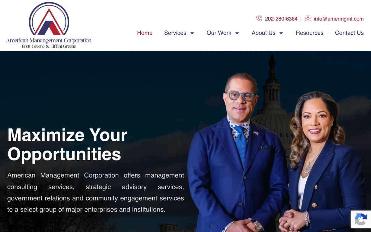 American Management Corporation (AMC) website preview